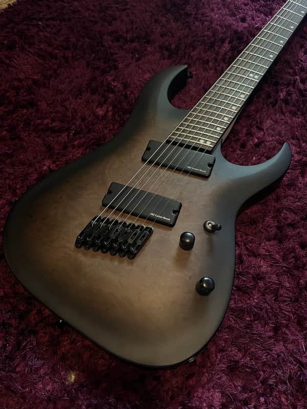 Harley Benton MultiScale-7 2020 - Present - Satin Black Burst image 1
