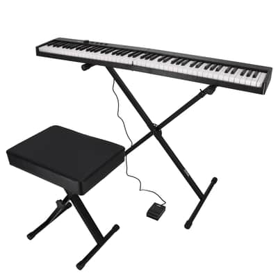 On-Stage KPK6520 CB X-Stand Adjustable Keyboard Stand+Padded Bench+Sustain Pedal image 8