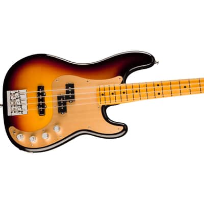 Fender American Ultra II Precision Bass MN Ultraburst - 4-String Electric Bass image 4