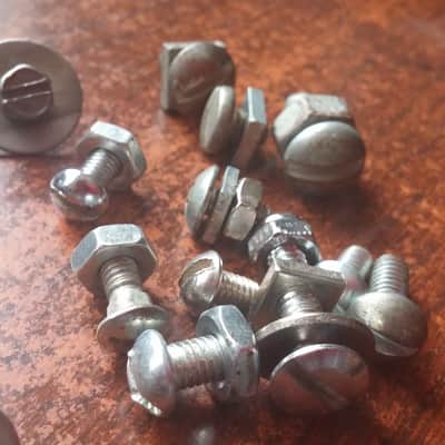 Rogers VINTAGE DRUM PARTS LOT Star Mount Washers BOLTS / LUG MOUNTING SCREWS image 8