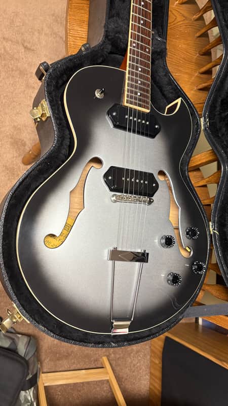 Heritage H525 hollow body USA KALAMAZOO ES125 ES225 p90s LOLLAR 2014 - Silverburst image 1