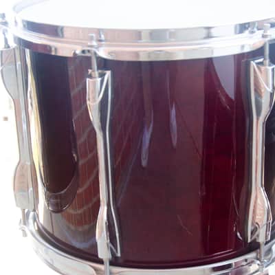1989 Yamaha Recording Custom 5 Piece Shell Pack - Wine Red 10, 12, 13, 16, 22" image 17