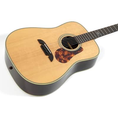 Alvarez MD70E Herringbone Dreadnought Acoustic-Electric Guitar Regular Natural image 3