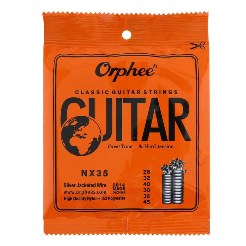 Orphee NX35 Nylon Classical Guitar Strings Nylon Core Wire Hard Tension image 1