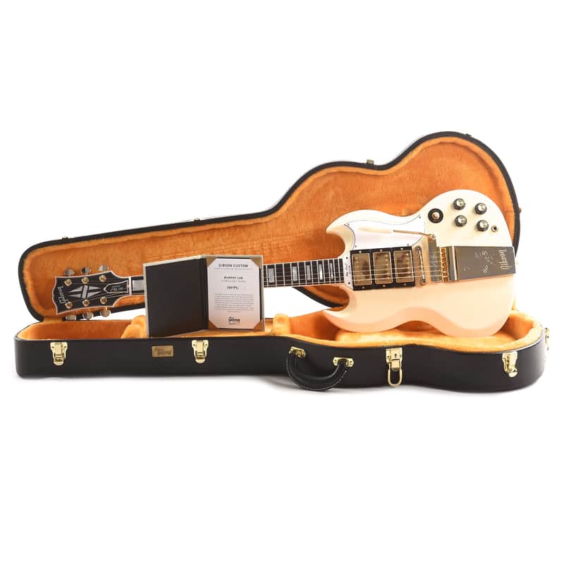 Gibson Custom Shop Murphy Lab '63 Les Paul SG Custom Reissue Ultra Light Aged image 6