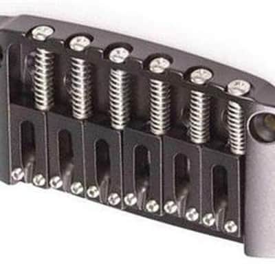Hipshot® Ibanez Gibraltar I II Replacement Bridge~6 RH/LH~Black-Brass~USA~Brand New image 2