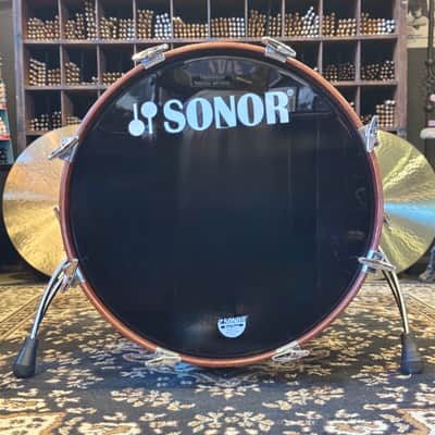 VINTAGE 1980's Sonor 17x20 Signature Horst Link Heavy Beech Shell Bass Drum in African Bubinga image 5