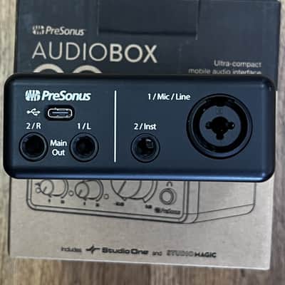 PRESONUS AUDIOBOX GO 2x2 USB-C BUS POWER AUDIO RECORDING INTERFACE (USED) image 1