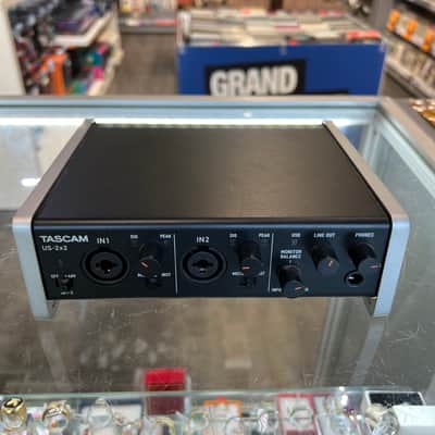 TASCAM US-2X2 USB Audio Interface 2010s - Black image 2