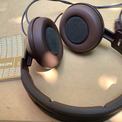 Philips Vintage N 6320 Brown headphones super cool rare color ! image 9