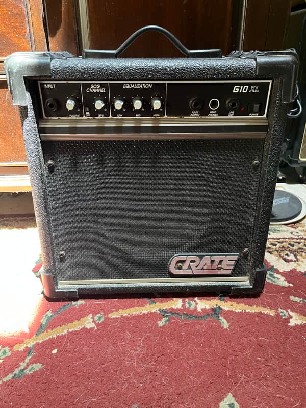 Crate G10XL Guitar Combo Amplifier 1990s - Black image 1