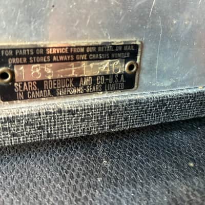 1964 Silvertone Model 1484 Twin Twelve 2x12 Piggyback image 16