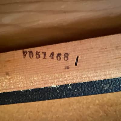 1968 Fender Vintage 2x12 Drip Edge Speaker Cabinet w/ Matching Oxford 12T6-9 Speakers image 12
