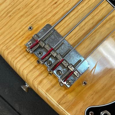 1977 Fender Fretless Precision Bass Natural Ash image 13