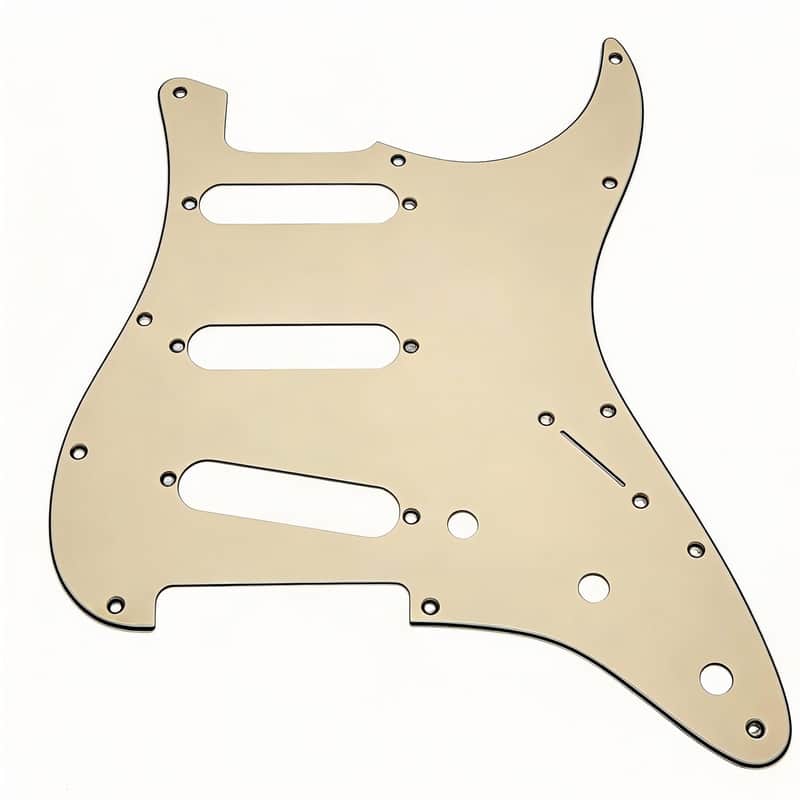 Standard Stratocaster SSS Electric Guitar Pickguard Start Pickguard Scratch Plate for Fender USA/Mexican Model Style 11-Hole (Cream 3-ply) image 1