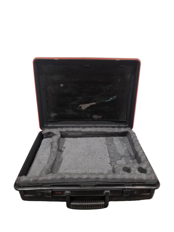 Delsey Club Suitcase - Black/Red 48cmx35cmx12cm – Suitcase - Good image 1