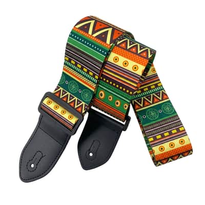 Skull & Tribal Ethnic Embroidered Guitar Strap - For Electric, Acoustic & Bass image 4