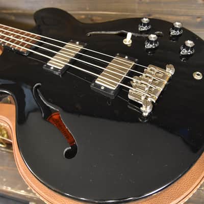 Gibson ES-335 Memphis Bass 4 string 2013 Black Hollow Body w Hard Case / COA image 19