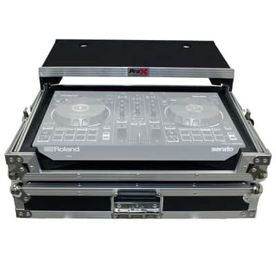 Roland DJ-707M 4-Channel DJ Controller, PROX XS-DJ707 Case, Tascam TH02, (2) XLR Cables Bundle image 6