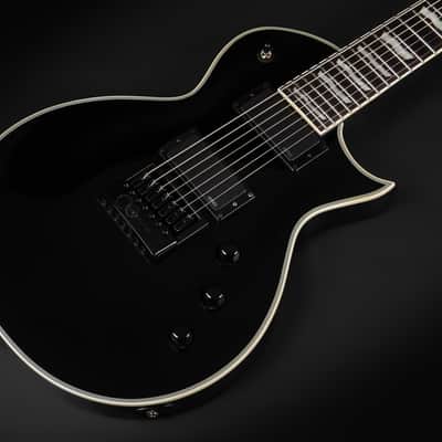 2022 ESP LTD Deluxe EC-1007 ET Evertune - Black | Korea Les Paul Singlecut 7-String Set-Thru EMG 81-7 / 60-7 Humbucker 24 XJ Stainless Steel Frets | Case image 6