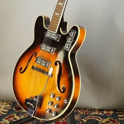 Hopf Galaxie 1960s - Sunburst Semi-Hollow Body Guitar image 15