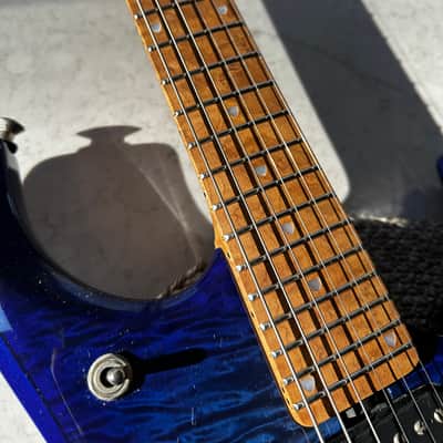 Ernie Ball Music Man JP15 - INSANE Blueberry Quilt image 4