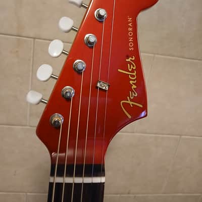 Fender Sonoran SCE 2012 - 2017 - Candy Apple Red image 7