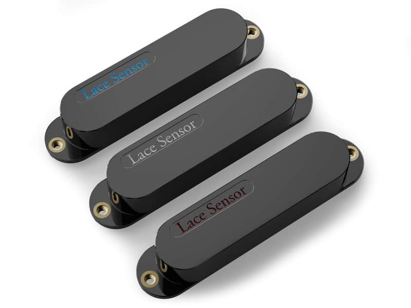 LACE Sensor "Blue Fire Set" 3-Pack Single Coil Pickups - Black image 1