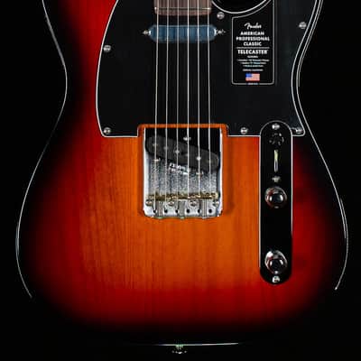 Fender American Professional Classic Telecaster Rosewood Fingerboard 3-Color Sunburst (101) image 3
