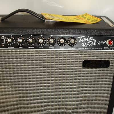 2005 Fender '65 Twin Reverb Custom 15 Reissue 85-Watt 1x15" Guitar Combo Amp image 5