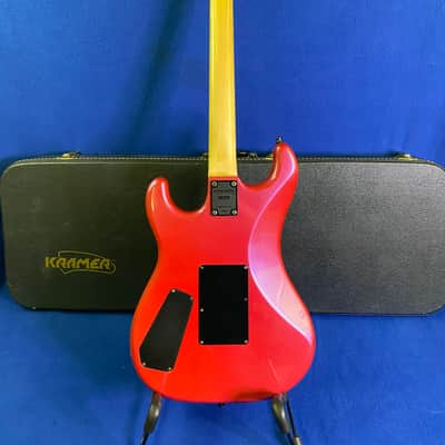 1987-1991 Kramer American Barrett Trans Red 6-String USA Electric Guitar w/Original Case+Floyd Rose image 2