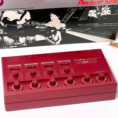 Yamaha MM10 4 channel portable stereo mic/line mixer to match your CS01 1980s - Dark Red