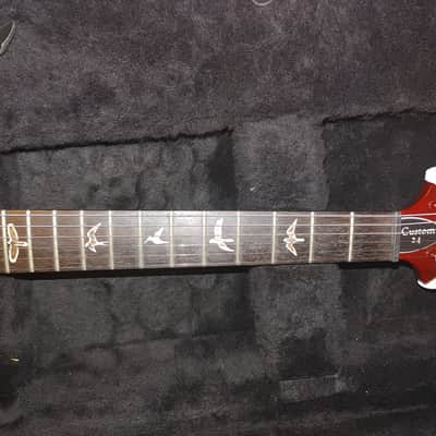 2011 PRS Custom 24 10 Top - Black Cherry (red) image 4