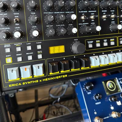 Erica Synths HexDrums 10-Voice Desktop Drum Machine 2026 - Present - Black image 3