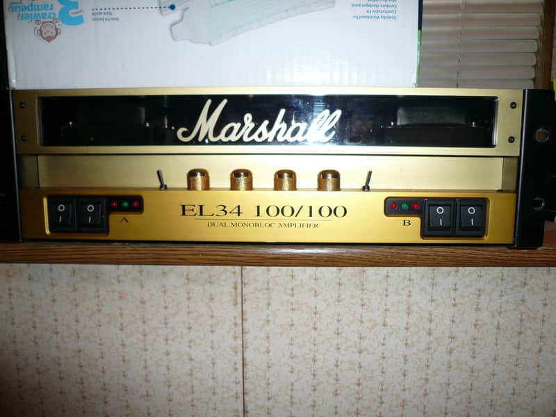 Marshall EL34 100/100 Dual Monoblock Rack Power Amp | Reverb