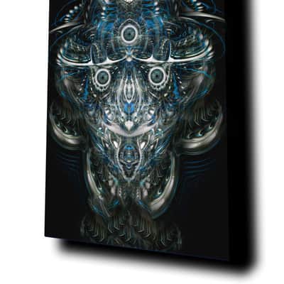 "Jester Alien" by Johnathan Singer - 244 Portrait Acoustic Panel (Ceiling Mounted/RGB LED Front & Backlighting) image 1
