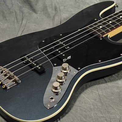 Fender Japan Aerodyne Jazz Bass AJB US Gun Metal Blue image 1