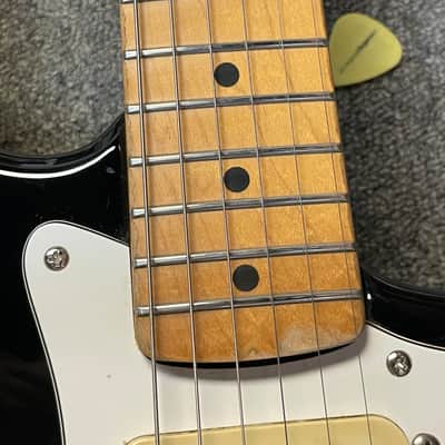 Squier Standard Stratocaster with Maple Fretboard in Black 1993 Made in Mexico image 22