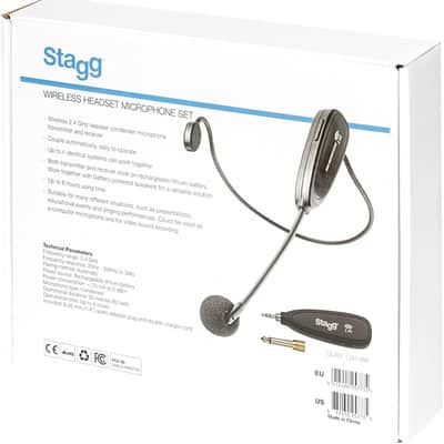 Stagg SUW-12H-BK 2.4 GHZ Wireless Headset Microphone Set - 2.4 GHZ image 1