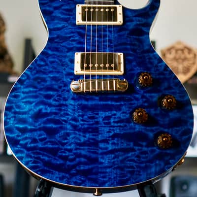 PRS 20th Anniversary Artist Top SingleCut Custom 22 Quilted Blue Brazilian Board 2007 image 1