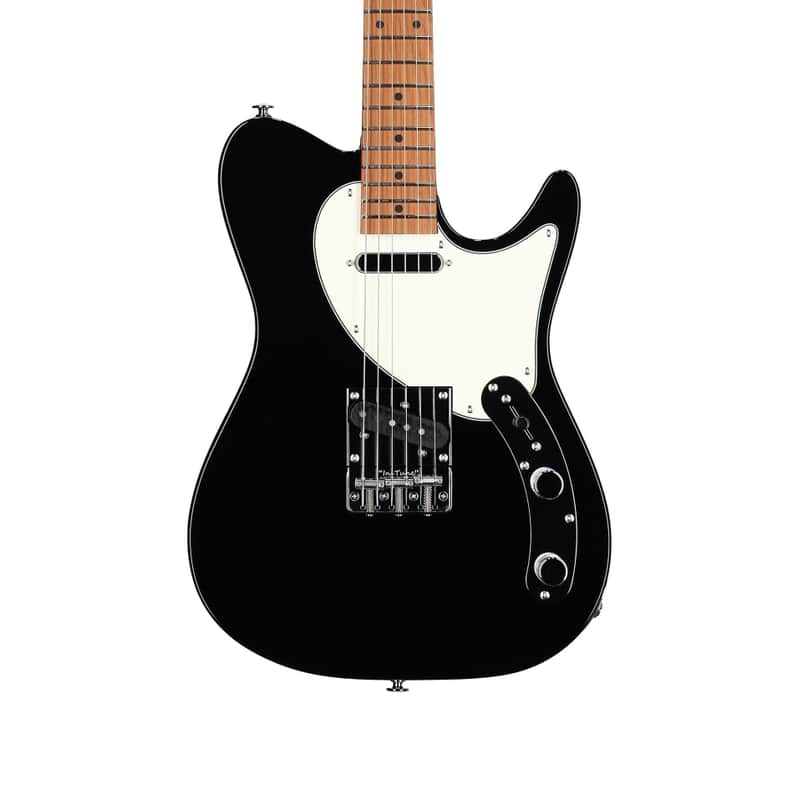 Ibanez Josh Smith Flat V Electric Guitar (with Case), Black, Open Box (Very Good) image 1