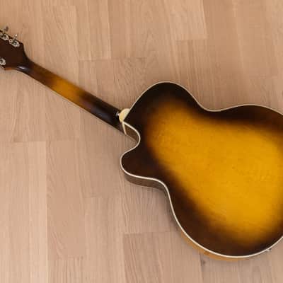 1957 Harmony H62 Vintage Archtop Electric Guitar Sunburst w/ Gibson P-13 Pickups, Case image 19