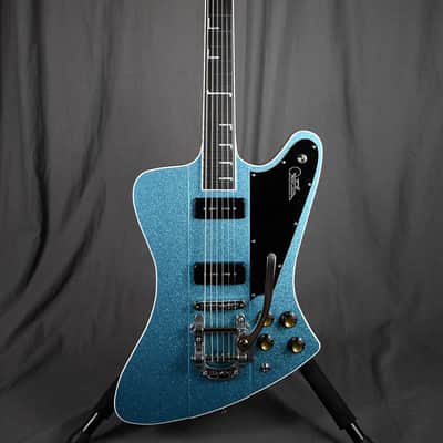 2023 Kauer Banshee Baritone Sky Blue Flake w/ Bigsby image 18