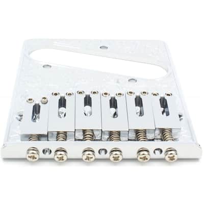 Gotoh Guitar Bridge - GTC-Art-02, for Telecaster, Engraved Chrome image 2