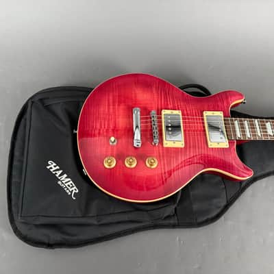Hamer Archtop XT Serie red flame Top inkl. original Gigbag Tasche image 12