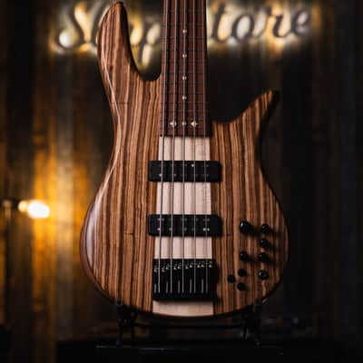 Fodera Monarch 5 Elite 38th Anniversary Zebrawood 2022 image 1