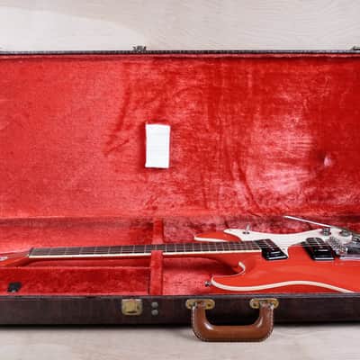 Mosrite The Ventures Model Mark I 1964 Reissue 2000s Red w/ Hard Case image 2