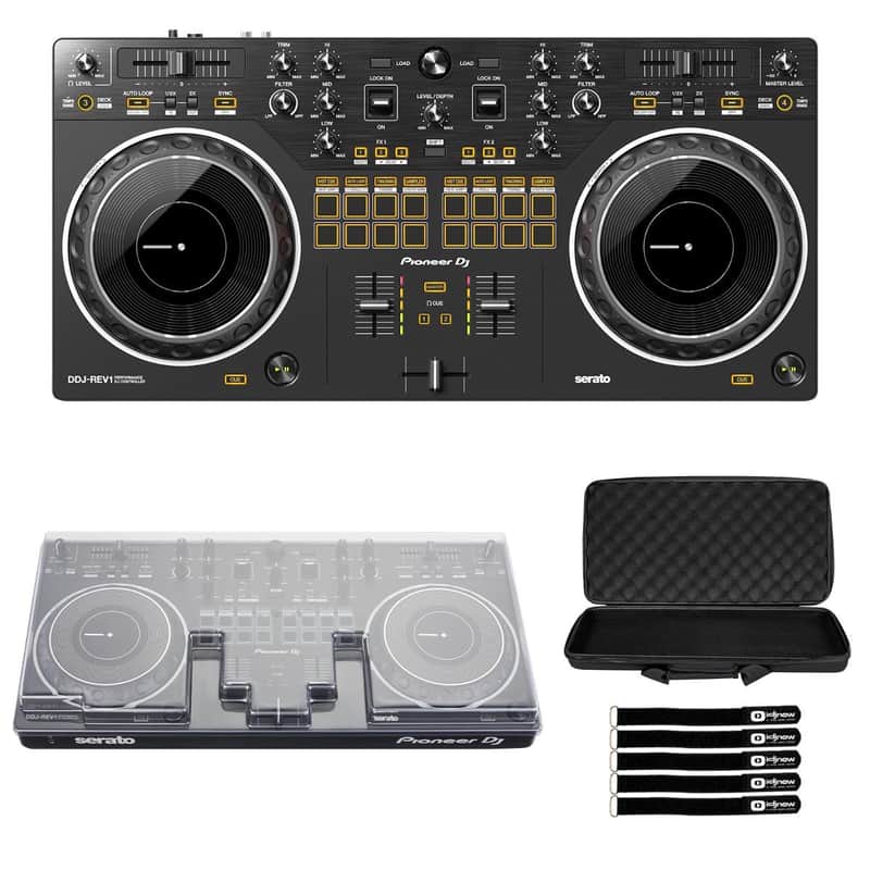 Pioneer DJ DDJ-REV1 Scratch 2-Channel DJ Controller w Case & Decksaver Cover image 1