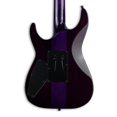 ESP LTD Andy LaRocque ALR-II QM Sig Electric Guitar - See Thru Purple - B-Stock image 7