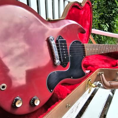 Vintage 1962 Gibson Les Paul (SG) Junior Player Oxblood Red P90 2.4KG Feather Light image 16
